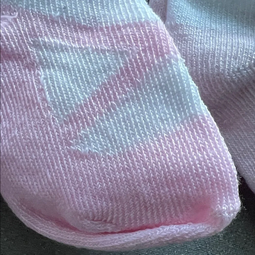 Badgley Mischka Ballet White Light Pink Infant Socks - 6 Pack NWT Size 6-12M